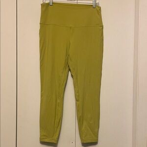 lululemon athletica double lined align pistachio colored Leggings